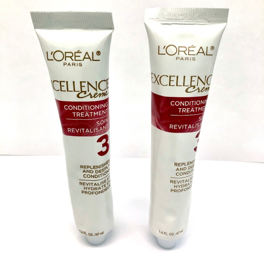 L'OREAL Excellence Creme Protective Conditioning Treatment Lot of 2 - 1.6 fl oz
